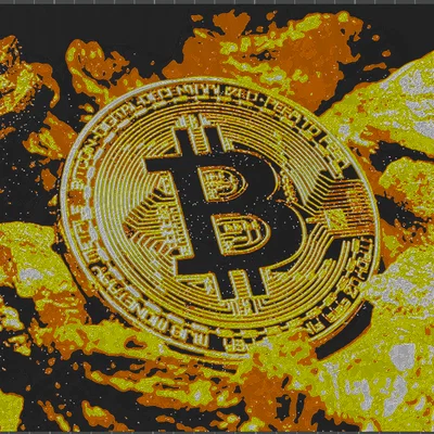 Hueforge - Bitcoin Over Gold