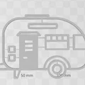 Mô hình trang trí xe Caravan (Deko Wohnwagen) cực xinh bằng in 3D - Thumbnail 2