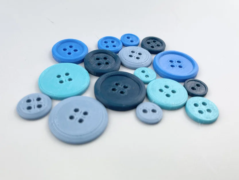 Bộ sưu tập nút áo 3D (Sewing Buttons) đa dạng kích thước, dễ in - Image 2