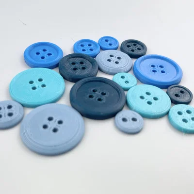 Bộ sưu tập nút áo 3D (Sewing Buttons) đa dạng kích thước, dễ in