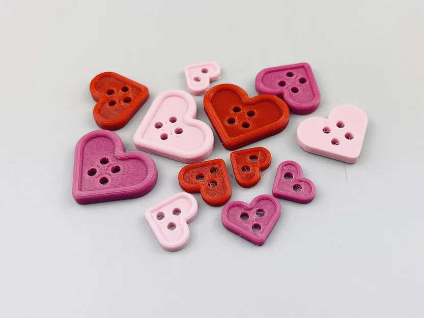 Bộ sưu tập nút áo 3D (Sewing Buttons) đa dạng kích thước, dễ in - Image 3