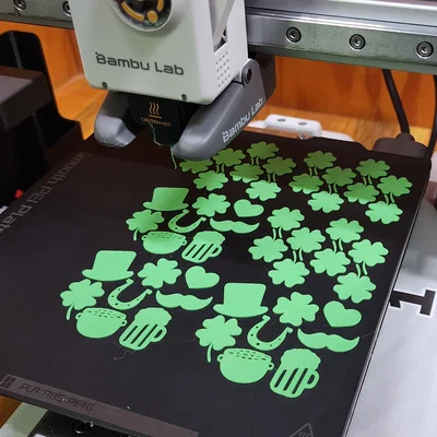 Bộ sưu tập trang trí St. Patrick's Day in 3D siêu nhanh