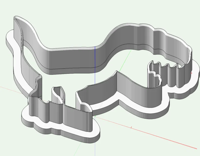 Khuôn Cắt Bánh Quy Hình Khủng Long In 3D (Dinosaur Cookie Cutter) - Image 1