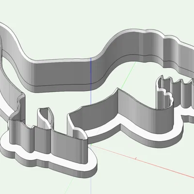 Khuôn Cắt Bánh Quy Hình Khủng Long In 3D (Dinosaur Cookie Cutter)