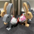 Mô hình chú thỏ 3D đựng trứng Kinder Surprise cực dễ thương - Thumbnail 1