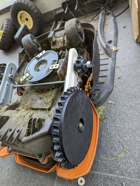 Chain Drive Worx Landroid Robot - Bộ truyền động xích in 3D cho robot cắt cỏ - Image 13