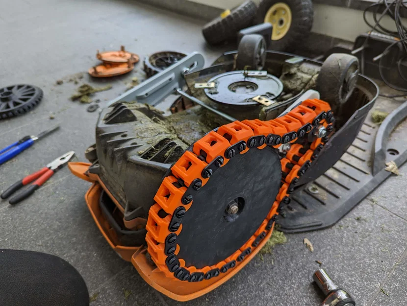 Chain Drive Worx Landroid Robot - Bộ truyền động xích in 3D cho robot cắt cỏ - Image 15