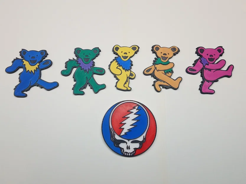 Nam châm Gấu Nhảy Grateful Dead (5/5) - Image 5