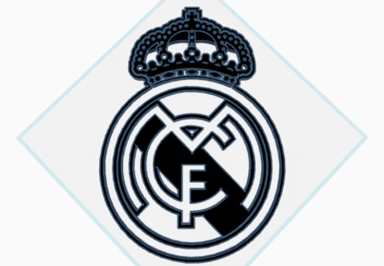 Mô hình logo huy hiệu Real Madrid 2D trang trí siêu đẹp - Image 1
