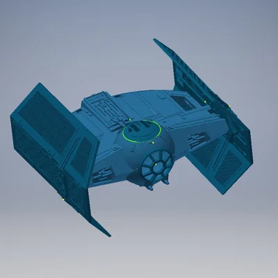 Mô hình 3D TIE Fighter của Darth Vader cực chất cho fan Star Wars
