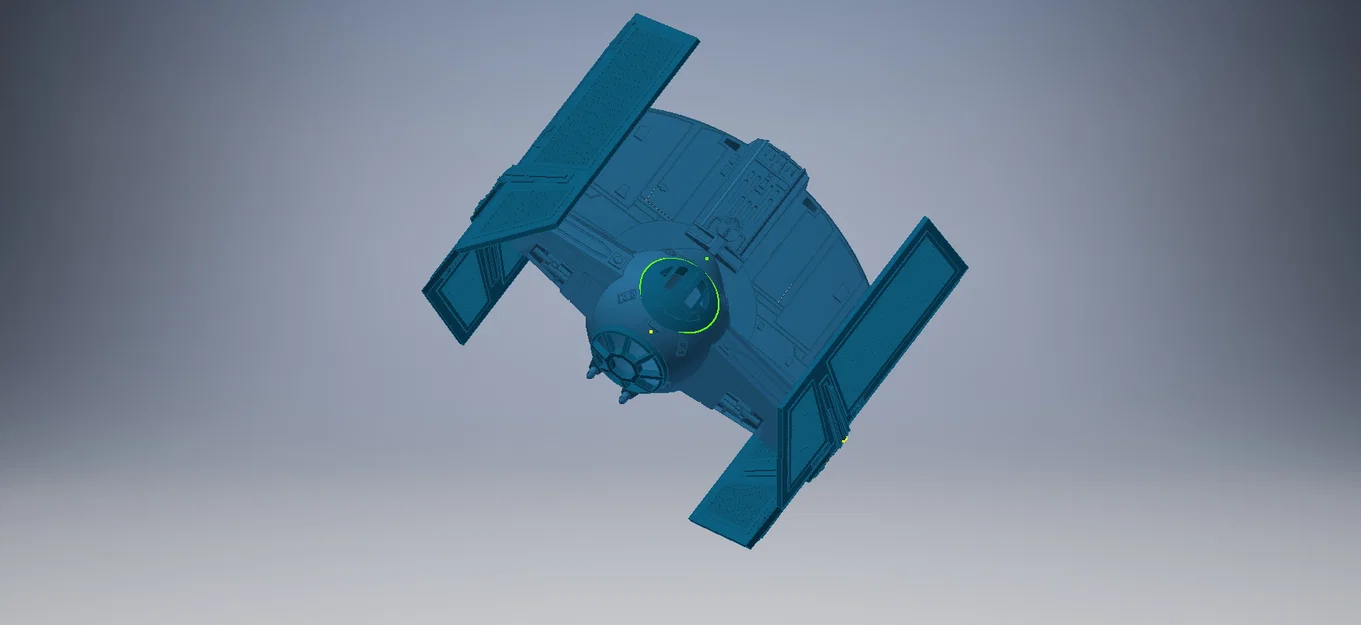 Mô hình 3D TIE Fighter của Darth Vader cực chất cho fan Star Wars - Image 3