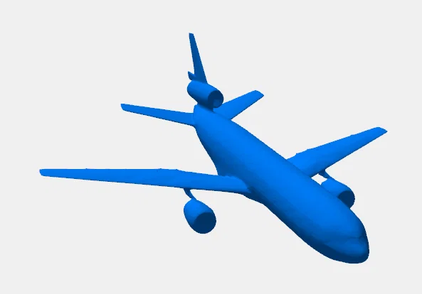Mô hình máy bay DC-10 3D cực chất để bàn - Image 1