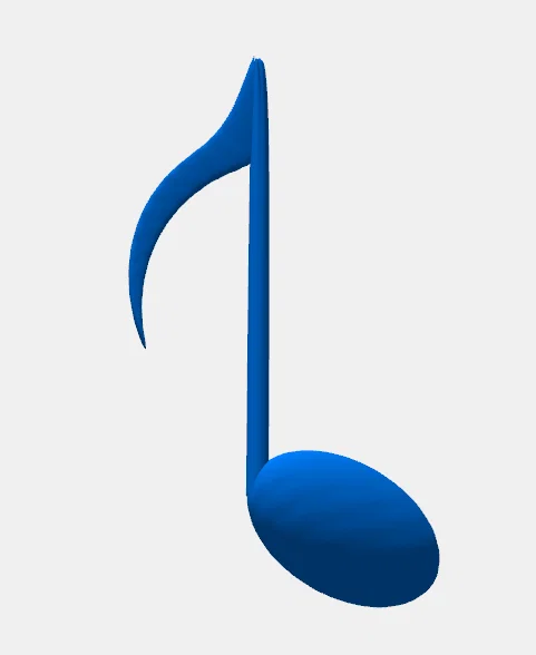 Mô hình Nốt Nhạc (Music Note) trang trí in 3D độc đáo - Image 1