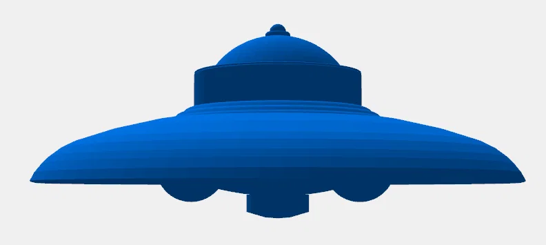 Mô hình tàu vũ trụ UFO 3D in ấn chi tiết cho người đam mê Sci-fi - Image 1