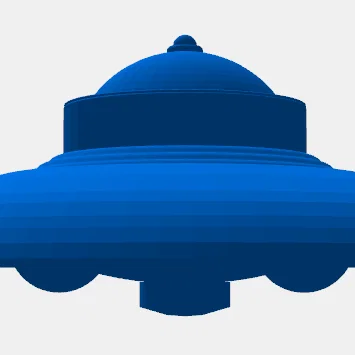 Mô hình tàu vũ trụ UFO 3D in ấn chi tiết cho người đam mê Sci-fi