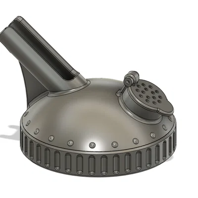 Nắp hũ Nutella làm bình vệ sinh airbrush (Airbrush cleaning pot)