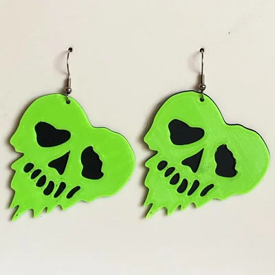 Bông tai Love Melt corazón grande big