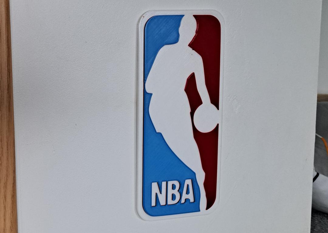 Mô hình logo NBA trang trí treo tường - Dự án in 3D cực chất - Image 1