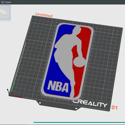 Mô hình logo NBA trang trí treo tường - Dự án in 3D cực chất