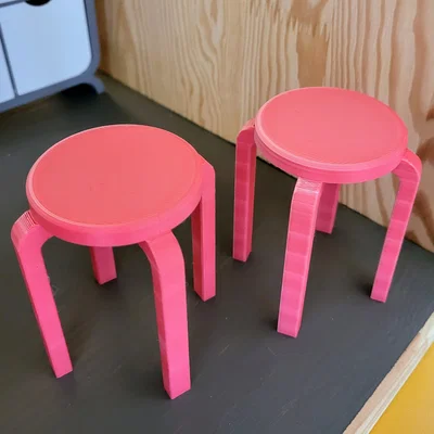 Ghế đôn Alvar Aalto Stool E60 cho búp bê