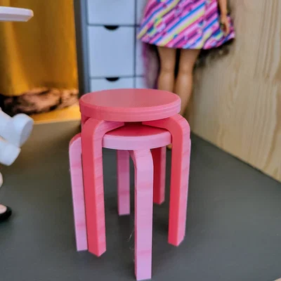 Ghế đôn Alvar Aalto Stool E60 cho búp bê