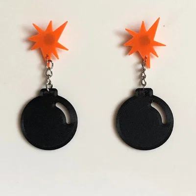 Bông tai Bomb Comic Explosion Pop ART (bomba)