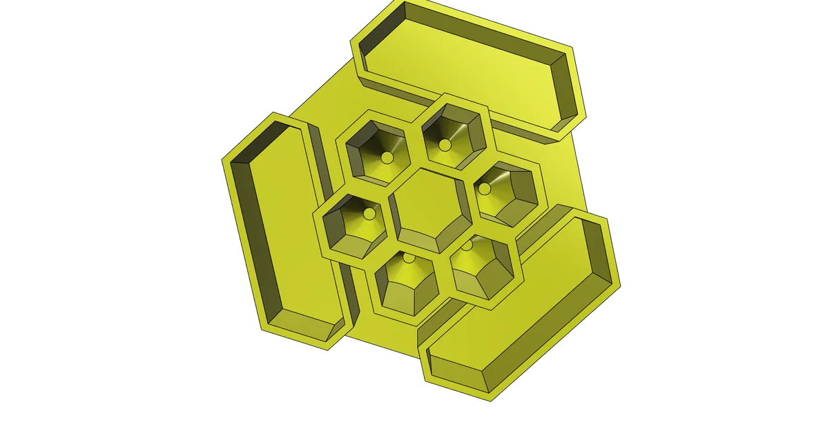 Khay đựng bút để bàn thiết kế hình tổ ong in 3D không cần support - Image 2