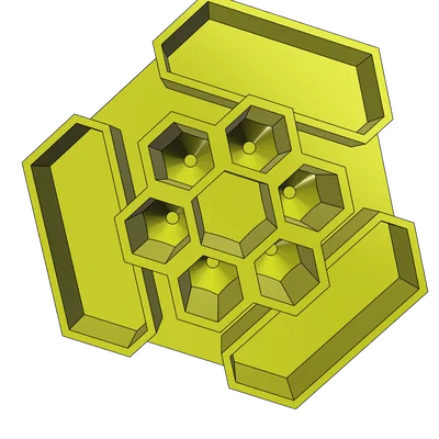 Khay đựng bút để bàn thiết kế hình tổ ong in 3D không cần support
