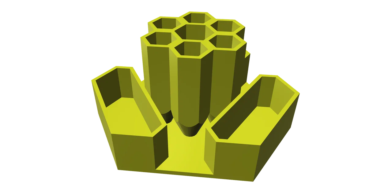 Khay đựng bút để bàn thiết kế hình tổ ong in 3D không cần support - Image 4