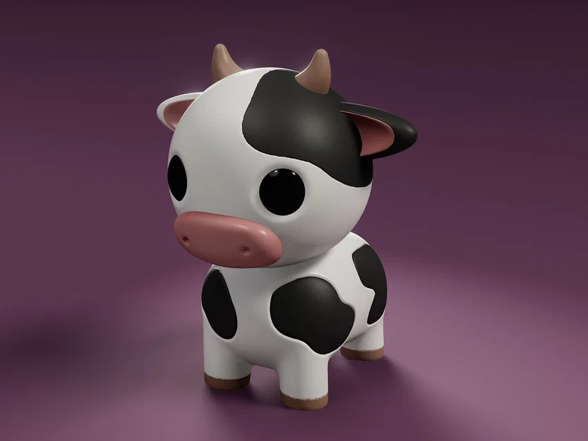 Cow Cindy – Mẫu bò 3D dễ thương - Image 1