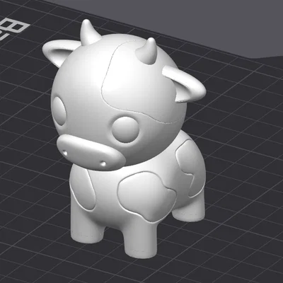 Cow Cindy – Mẫu bò 3D dễ thương