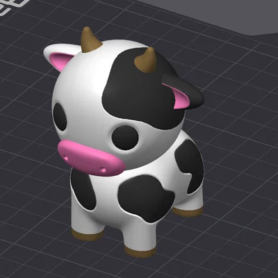 Cow Cindy – Mẫu bò 3D dễ thương