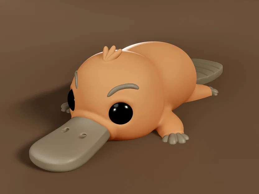 Mô hình thú mỏ vịt Puffin đáng yêu (Platypus Puffin) - In 3D - Image 1