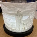 Đế đèn Lithophane cong (Curved Lithophane Base) - In 3D cực đẹp - Thumbnail 1