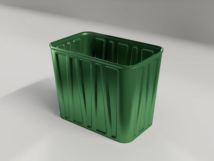 Mô hình thùng rác (Trash Bin) in 3D đa năng, thiết kế tối giản - Image 1