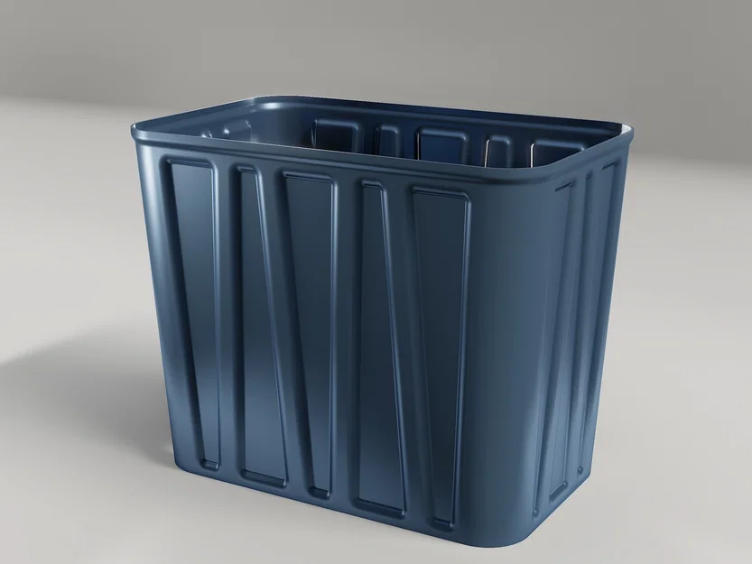 Mô hình thùng rác (Trash Bin) in 3D đa năng, thiết kế tối giản - Image 2