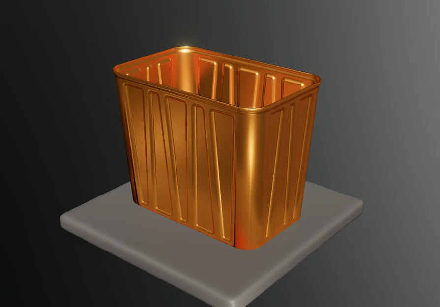 Mô hình thùng rác (Trash Bin) in 3D đa năng, thiết kế tối giản - Image 3