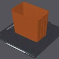 Mô hình thùng rác (Trash Bin) in 3D đa năng, thiết kế tối giản - Thumbnail 4