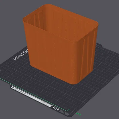 Mô hình thùng rác (Trash Bin) in 3D đa năng, thiết kế tối giản