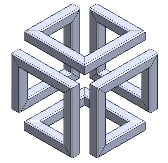 Mô hình 3D Infinity Cube: Khối lập phương vô tận trang trí bàn làm việc - Image 1