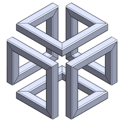 Mô hình 3D Infinity Cube: Khối lập phương vô tận trang trí bàn làm việc
