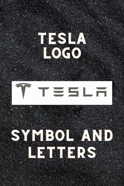 Mô hình in 3D logo Tesla (Kèm biểu tượng và chữ cái) - Image 1