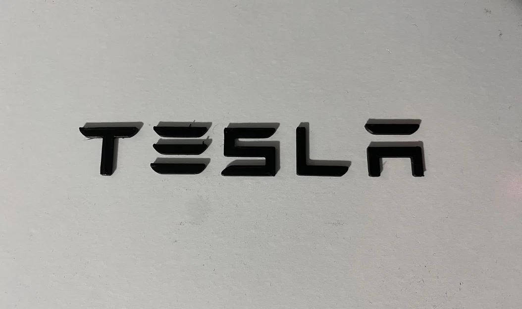 Mô hình in 3D logo Tesla (Kèm biểu tượng và chữ cái) - Image 2