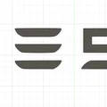 Mô hình in 3D logo Tesla (Kèm biểu tượng và chữ cái) - Thumbnail 3
