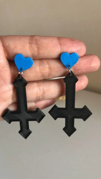 Bông tai Cross Love Dark Halloween - Image 1