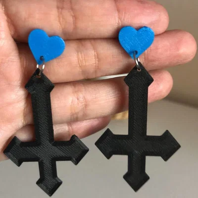 Bông tai Cross Love Dark Halloween