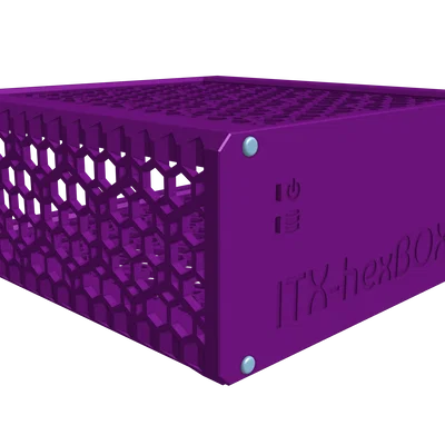ITX-hexBOX – Vỏ case ITX tối giản họa tiết lục giác