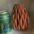 Bình hoa trang trí 3D hiện đại với họa tiết vân sóng ấn tượng - Thumbnail 2