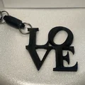 Móc khóa biểu tượng tình yêu LOVE (Philly Love Sign) in 3D - Thumbnail 1