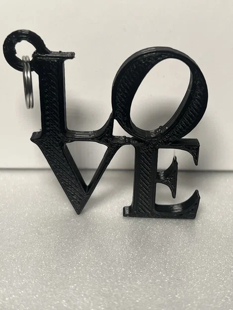 Móc khóa biểu tượng tình yêu LOVE (Philly Love Sign) in 3D - Image 2